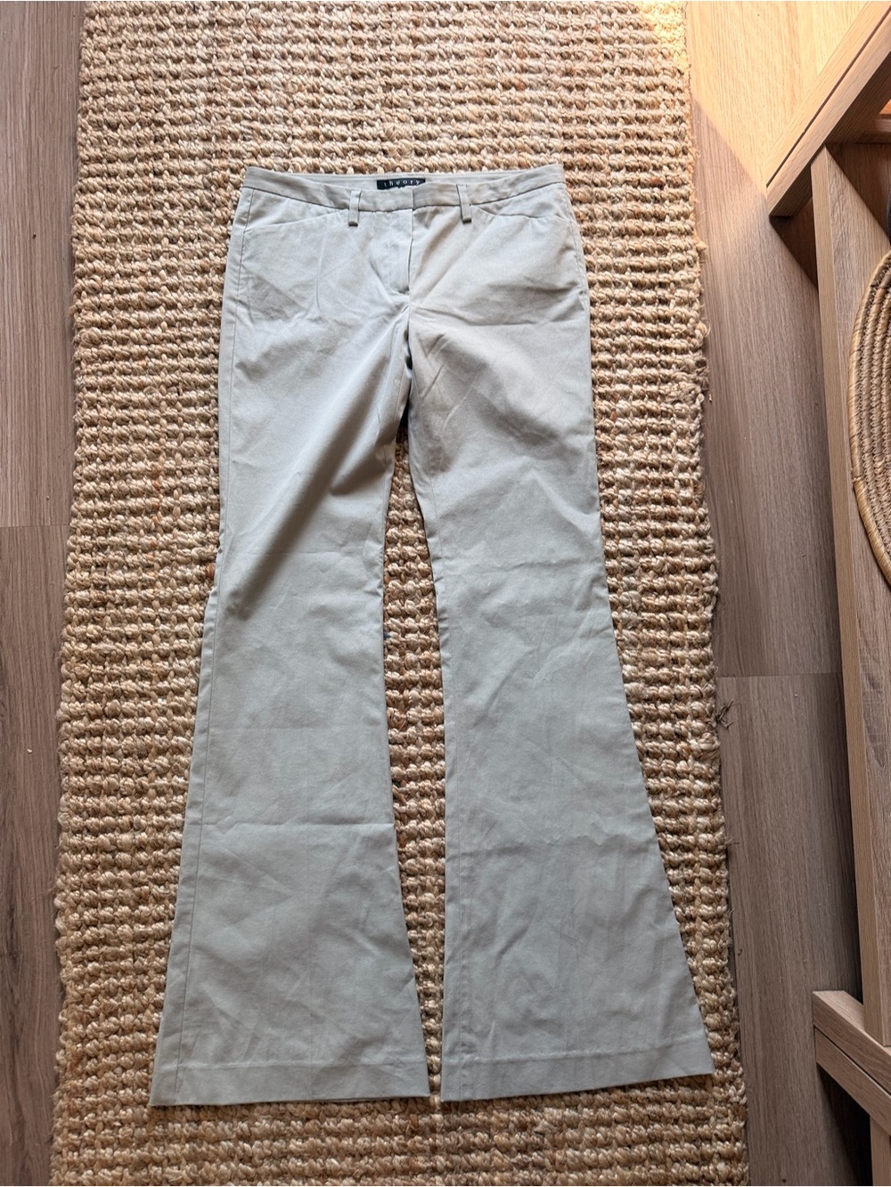 Vintage Theory low rise Beige Flare Wide-Leg Jeans